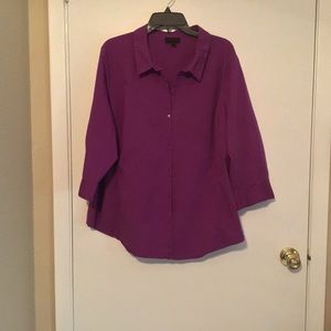 Worthington purple shirt size 3X